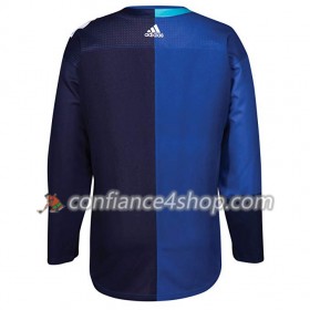 Adidas Maillot de Hockey Europe Blank Coupe du monde de hockey sur glace 2016 Bleu Premier - Homme